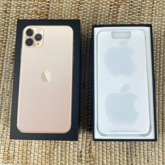 Apple Earpods & BOX ONLY for Apple iPhone 11 Pro Max 512GB Gold (Rose) - Picture 3 of 10